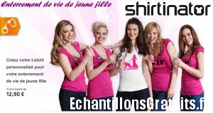 T-shirts personnalisés sur Shirtinator