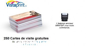 Vos cartes de visite gratuites sur Vistaprint