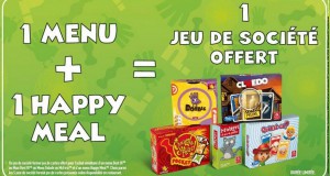 McDonald’s: jeu de société offert pour un menu adulte et un menu enfant