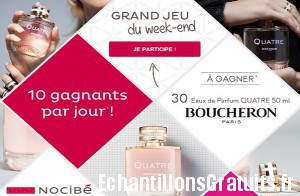 Nocibé: 30 eaux de parfum Quatre de Boucheron à gagner ce week-end