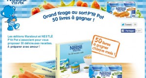 Nestlé Bébé: livres de recettes à gagner et coupons à imprimer