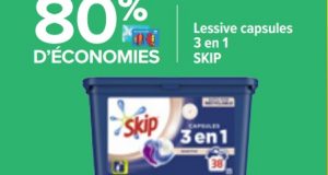 Optimisation Carrefour : Lessive Skip capsules presque gratuite