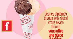 Flunch : une glace offerte aux jeunes diplômés