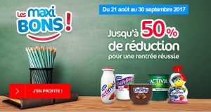 Bons de réduction sur les produits Danone