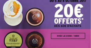 Codes promo The Body Shop : jusqu’à 40% de réduction