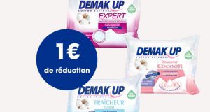 1€ de réduction sur les lingettes démaquillantes Demak’Up