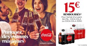 Offre de remboursement Coca-Cola : 15€ offerts