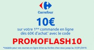 Carrefour : 10 € offerts dès 60€ d’achats