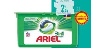 Optimisation Carrefour : savon lessive Ariel Pods gratuit