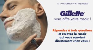 Gillette : échantillons gratuits de rasoirs Skinguard et Proglide