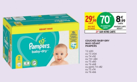 Intermarche Couches Pampers Et Produits Menagers Moins Chers Echantillonsgratuits Fr